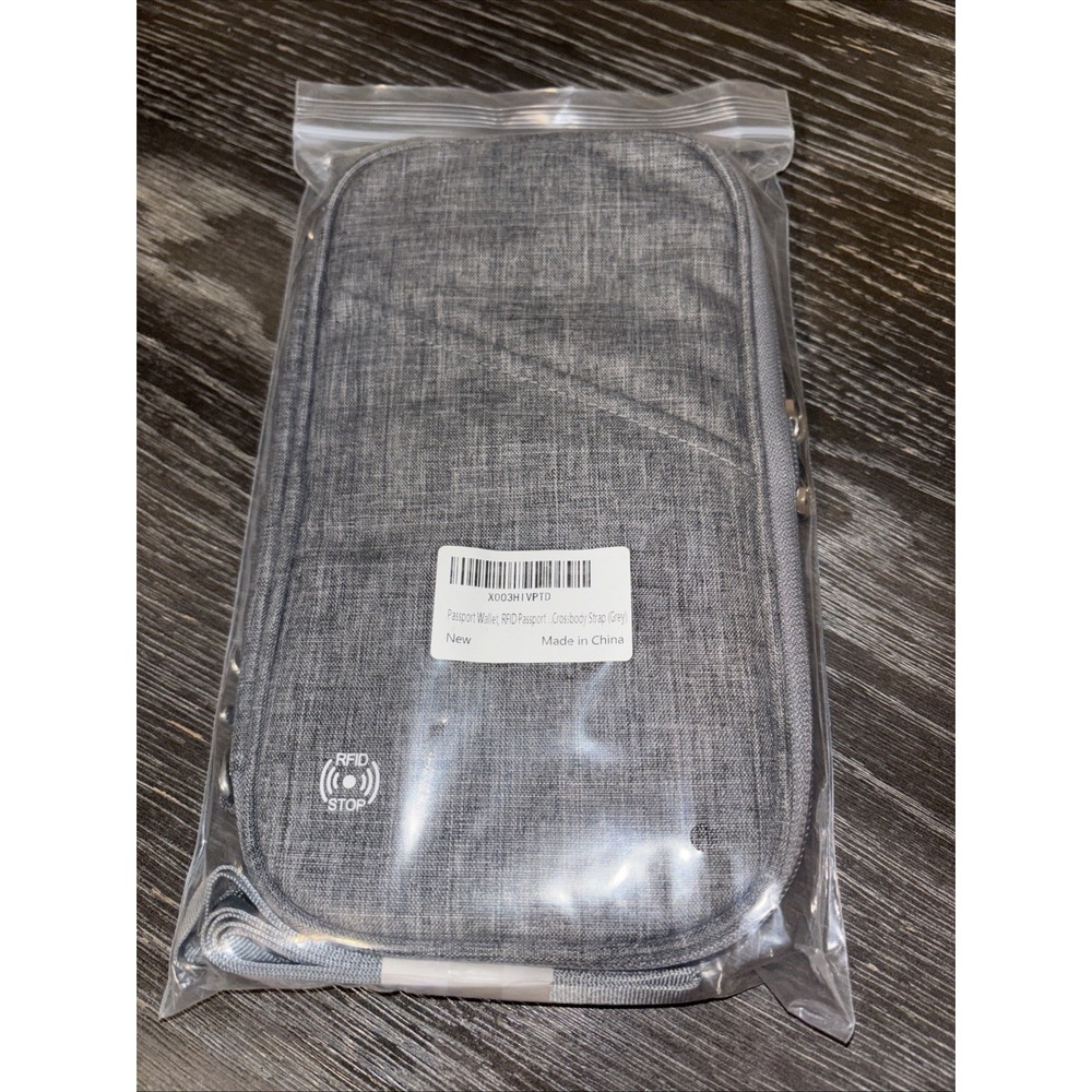 VEMINGO Passport Travel Wallet - Grey